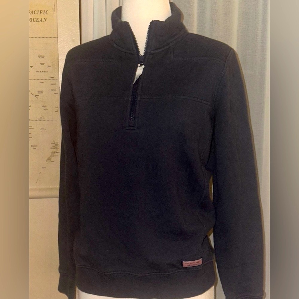 Vineyard Vines Men's Navy Zip-Up Sweatshirt, Mens Small.